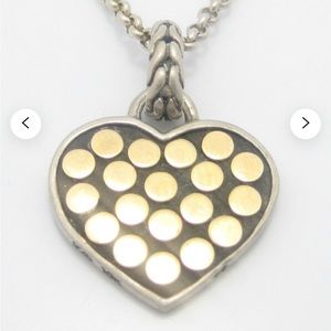 John, Hardy, NWT.gold and silver heart pendant.